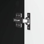 vidaXL Meuble TV Noir 102 x 34 5 x 47 cm Bois d'ingénierie