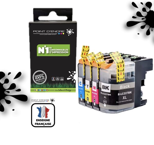 LC225XL / LC227XL - NOIR / CYAN / MAGENTA / JAUNE - Grande capacité