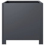 vidaXL Jardinières 2 Pièces anthracite 40x40x40 cm acier