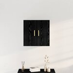 vidaXL Meuble mural Chêne noir 60 x 30 x 60 cm Bois d'ingénierie