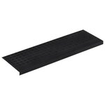 vidaXL Marches d'escalier 10 Pièces 25x75 cm caoutchouc