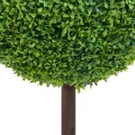 vidaXL Plante de buis artificiel avec pot Forme de boule Vert 50 cm