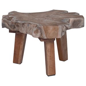 vidaXL Table de chevet Marron 40 x 40 x 25 cm Bois Recyclé Solide