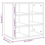 vidaXL Armoire à chaussures Sonoma gris 52 5x30x50 cm