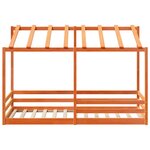 vidaXL Lit pour enfants sans matelas cire marron 100x200 cm pin massif