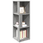 vidaXL Armoire d'angle Sonoma gris 33x33x100 cm Bois d'ingénierie