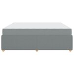 vidaXL Cadre de lit avec matelas Gris clair 180 x 200 cm tissu