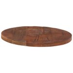 vidaXL Dessus de table Ø 50x3 8 cm rond bois massif de récupération