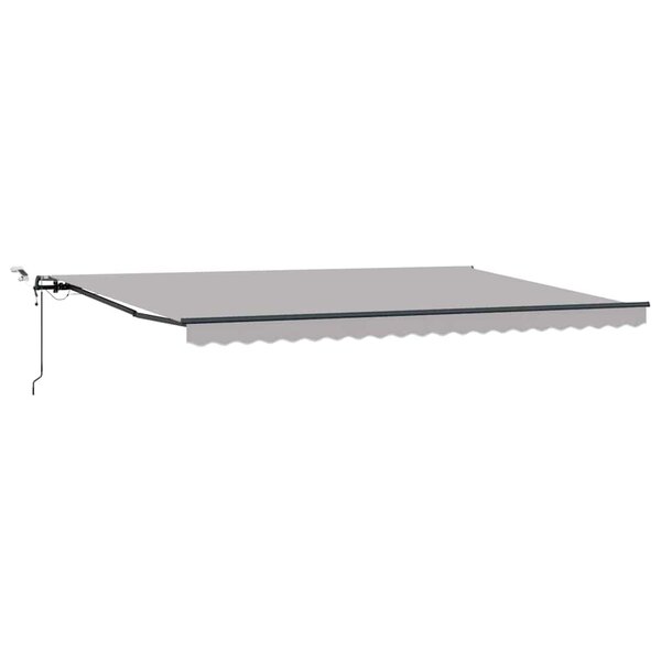 vidaXL Auvent Rétractable with Gris clair 500 × 300 cm tissu