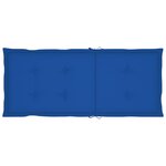 vidaXL Chaise à bascule avec coussin Bambou