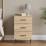 vidaXL Cabinet de chevet avec tiroir Chêne Sonoma 43 x 41 x 66 5 cm