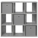 vidaXL Buffet Gris béton 88 5 x 29 x 84 5 cm