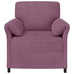 vidaXL Canapé 1 place Pourpre 88 x 83 x 95 cm Velours