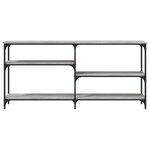 vidaXL Table console sonoma gris 160x29x75 cm bois d'ingénierie