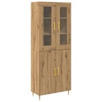 vidaXL Highboard Artisan Oak 69 5 x 34 x 180 cm Bois d'ingénierie