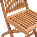 vidaXL Chaises de jardin lot de 2 et coussins bleu royal Bois de teck