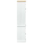 vidaXL Cabinet de salle de bain Blanc 50 x 40 x 185 cm Pin massif