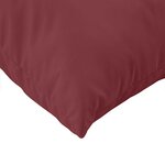 vidaXL Coussins de palette lot de 3 rouge bordeaux mélangé tissu