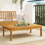vidaXL Table de jardin 100x60x30 cm bois d'acacia solide