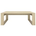 vidaXL Table basse Chêne sonoma 100x100x35 cm Bois d'ingénierie