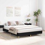 vidaXL Cadre de Lit Chêne Noir 150x200 cm Bois Stratégique