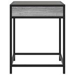 vidaXL Table de chevet avec LED infini sonoma gris 40x40x51 cm