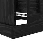 vidaXL Table basse Chêne noir 50 x 50 x 35 cm Bois d'ingénierie