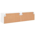 vidaXL Meubles TV muraux 2 Pièces blanc 60x30x30 cm bois d'ingénierie