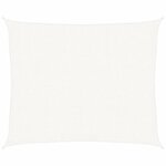 vidaXL Voile d'ombrage 160 g/m² Blanc 2 5x3 m PEHD