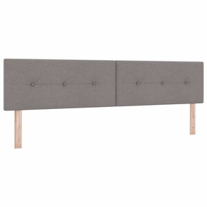 vidaXL Tête de lit avec tête de lit Taupe 200 cm Cuir synthétique
