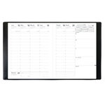 Agenda Président + Répert. Couv Plast Grainée noir 21 x 27 cm QUOVADIS