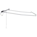 vidaXL Cadre de store rétractable électrique Blanc 3 5 x 2 m Acier