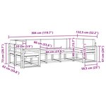 vidaXL Ensemble de canapés d'extérieur 7 pc Blanc et crème