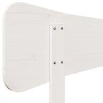 vidaXL Tête de lit blanc 200 cm bois massif de pin