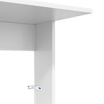 vidaXL Table d'appoint Blanc 40 x 38 x 62 5 cm Bois d'ingénierie