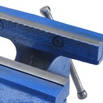 vidaXL Étau d'établi bleu 150 mm fonte