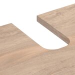 vidaXL Armoire lavabo de bain 62x34x58 cm bois massif de manguier