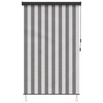 vidaXL Store enrouleur Anthracite et blanc 100 x 250 cm