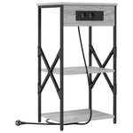 vidaXL Cabinet de chevet 2 Pièces Gris Sonoma 41 x 31 x 76 cm