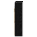 vidaXL Armoire Miroir de Salle de Bain Chêne noir