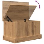 vidaXL Boîtes de rangement chêne artisanal 30x50x28 cm bois ingénierie