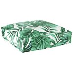 vidaXL Coussins de palette pour siège - 6 pièces  motif de feuilles  40 x 40 x 8 cm  tissu Oxford.