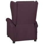 vidaXL Fauteuil inclinable Violet Tissu