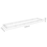 vidaXL Lit surélevé à gabion Acier galvanisé 500x100x20 cm