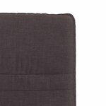 vidaXL Chaises à manger lot de 6 marron foncé tissu