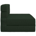 vidaXL Canapé-lit pliable Vert foncé 70 x 72 x 60 cm Tissu