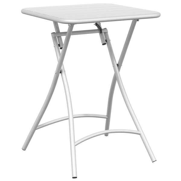 Table de jardin pliable vidaXL Blanche 55x55x73 cm Acier