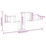 vidaXL Étagère Murale Bois ancien 104.5 x 10 x 43 cm Bois d'ingénierie