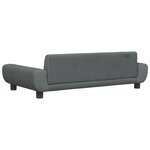 vidaXL Canapé pour enfants gris foncé 100x54x33 cm velours