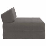 vidaXL Canapé-lit pliable Gris clair 60 x 70 x 41 cm Tissu